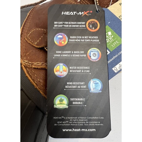 Kamik Simona Mid Winter Boot Womens Sz 6 Waterproof Classic Dark Brown Leather - Picture 14 of 14